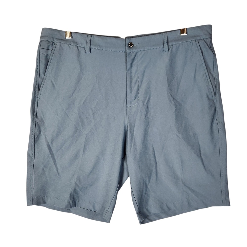 Dunning‎ Golf Shorts Mens 38 Blue Performance Stretch Flat Front Golf